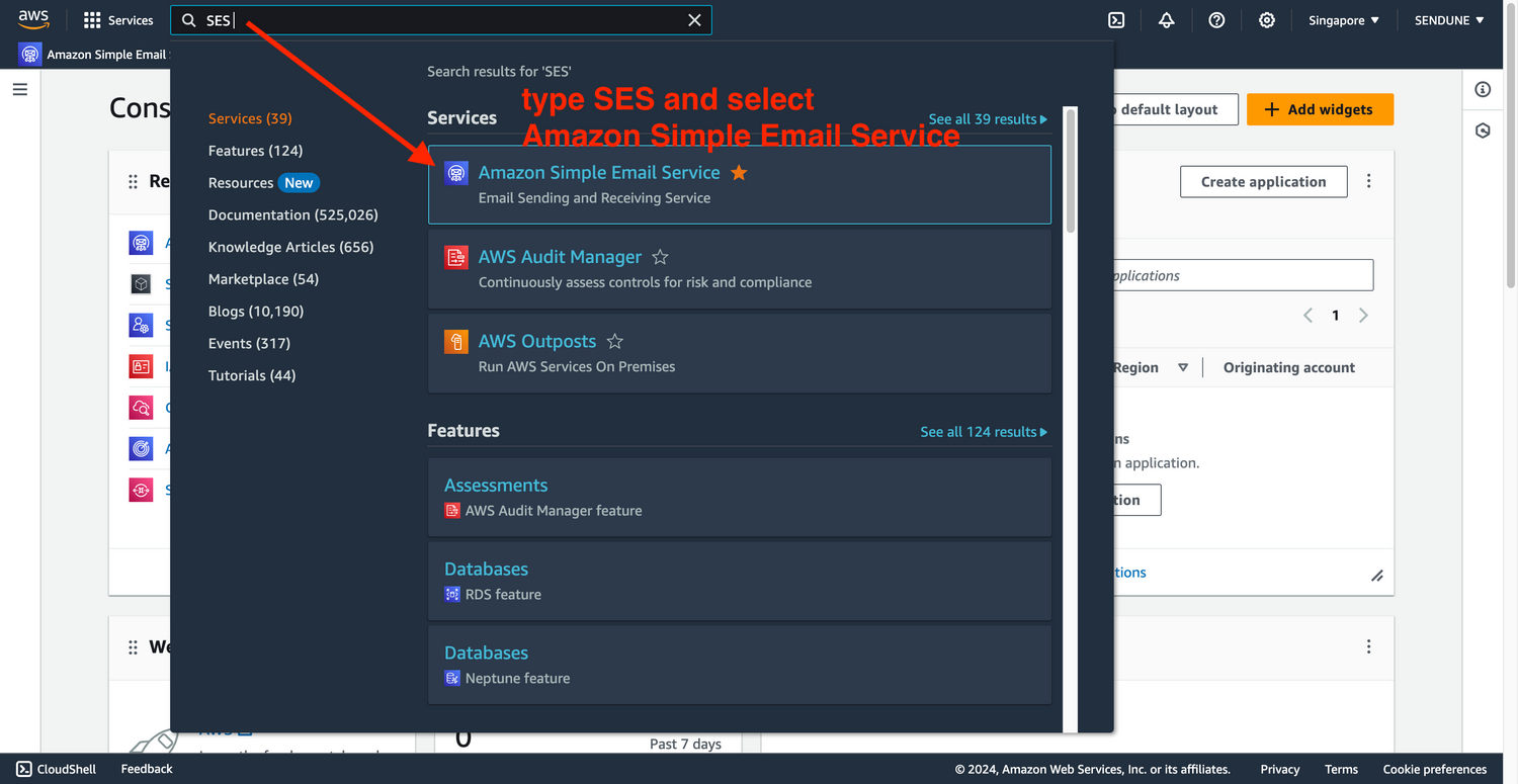 get started with aws ses 