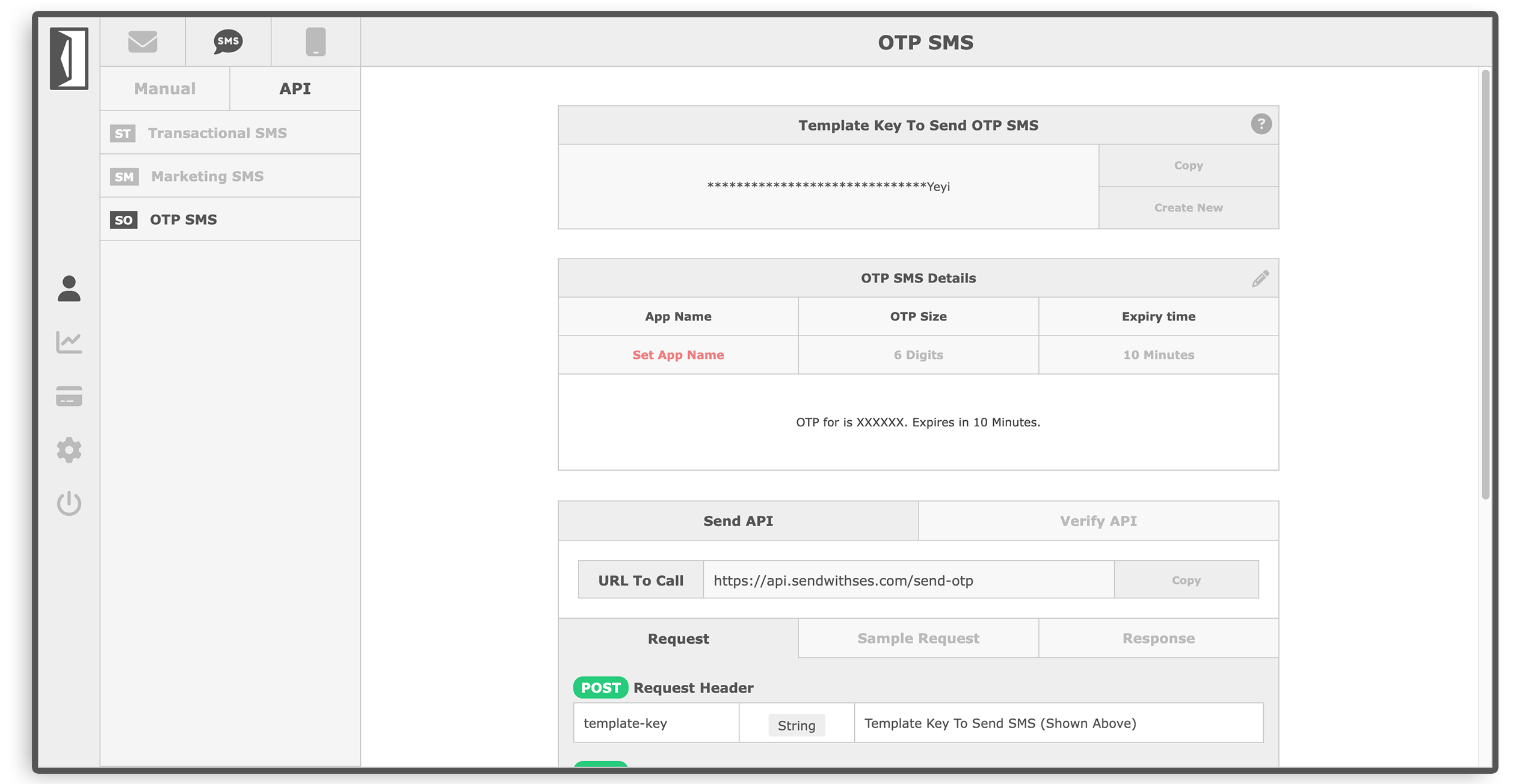 otp sms template